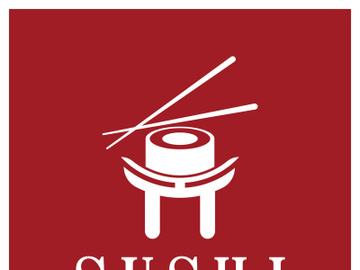 Sushi logo template vector icon for Japanese food illustration design preview picture
