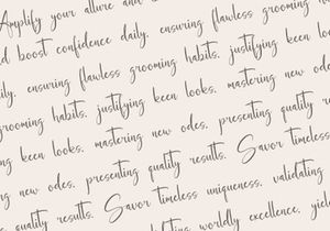 Metthyws Modern Script Font