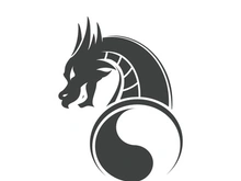 Dragon logo art illustration