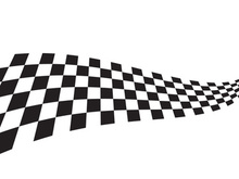 Race flag design illustration