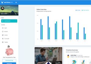 MaterialPro Free NuxtJs Admin Dashboard Template