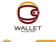e wallet logo design illustration icon with a simple modern concept, for electronic wallets, digital money storage applications, digital savings, digital money transactions,vector