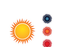 Sun Vector illustration Icon