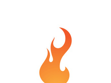 Fire flame logo vector illustration desig