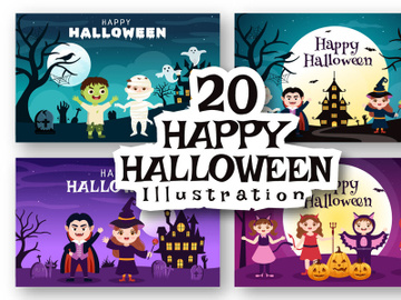20 Happy Halloween Illustration preview picture