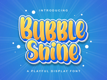 Bubble Shine - Playful Display Font preview picture