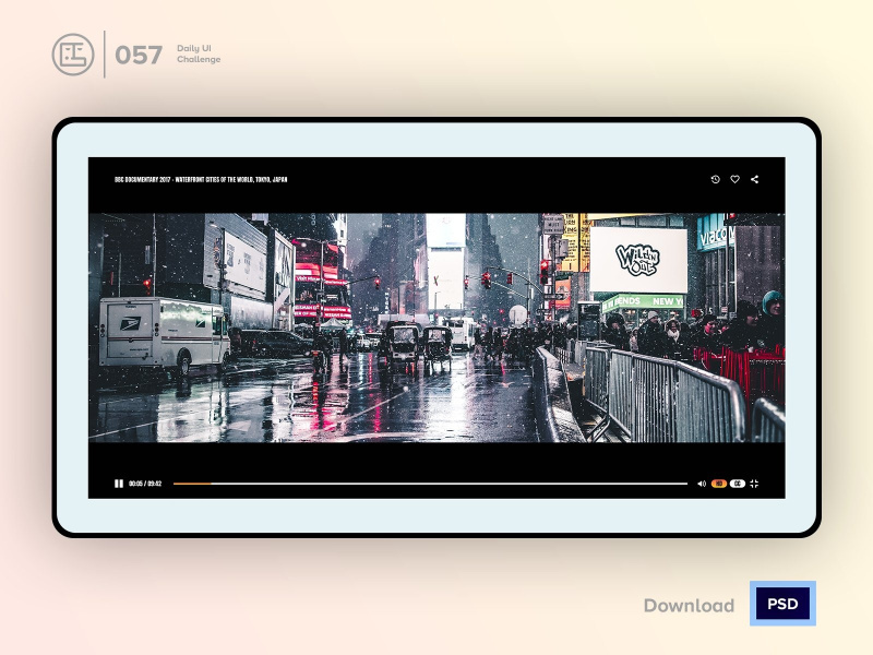Video Player | Daily UI challenge - 057/100