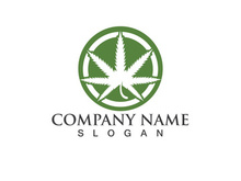 Canabis leaf vector illustration icon