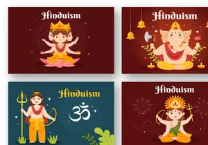 14 Hinduism of Indian Illustration