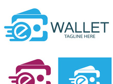 e wallet logo design illustration icon with a simple modern concept, for electronic wallets, digital money storage applications, digital savings, digital money transactions,vector