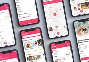 Food ordering & Delivery UI Kit for SKETCH