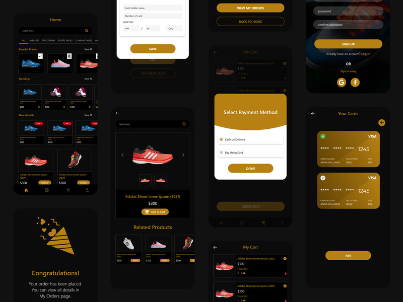 Ecommerce shoe selling app