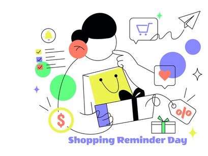 6 Shopping Reminder Day Illustration