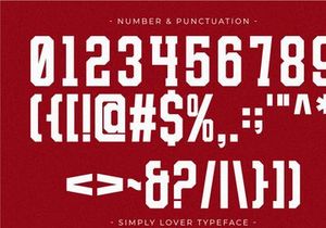 Simply Lover - Display Font