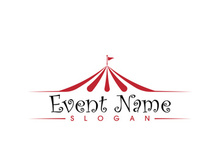 Circus element icon illustration