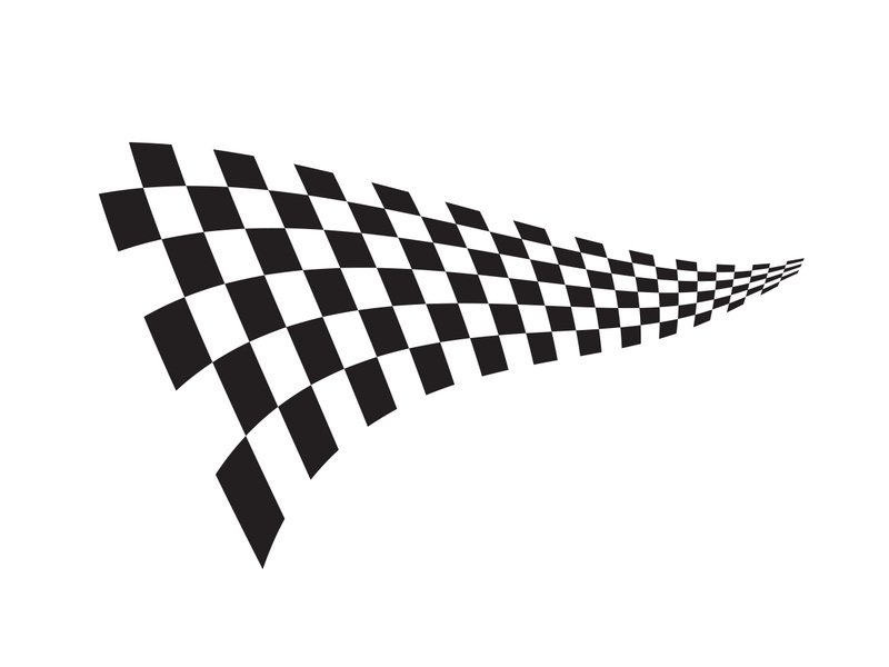 Race flag design illustration