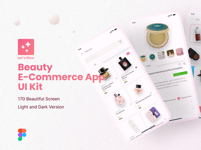 Let's Glow - Beauty E-commerce App UI Kit