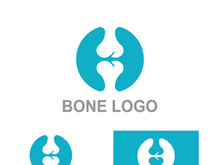 Bone logo design.logo for nursing, medical, orthopedic.