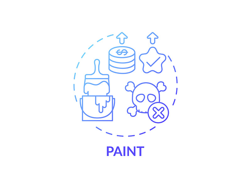 Paint concept icon