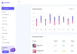MatDash Free NextJS Tailwind Admin Dashboard Template