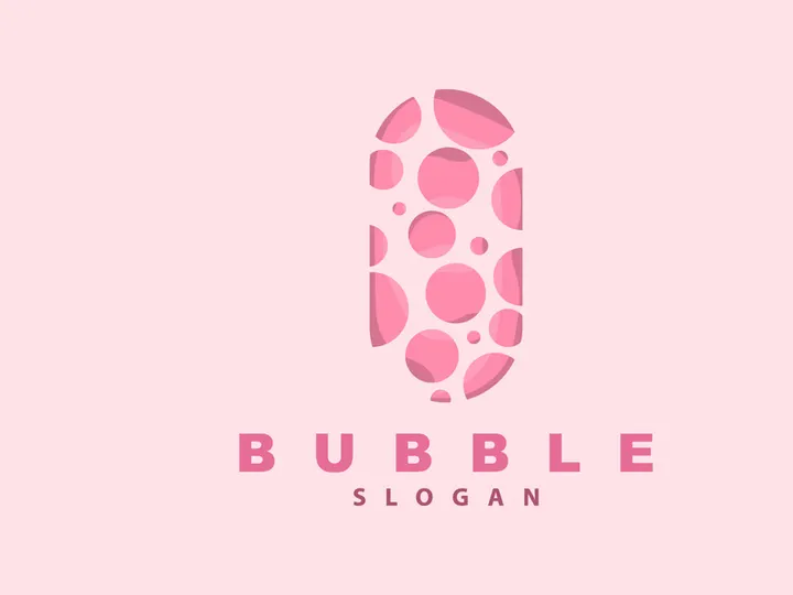 Bubble Logo, Beautiful Bubble Vector, Design Inspiration Element