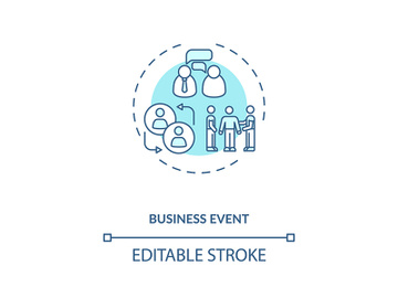 Business event concept icon preview picture