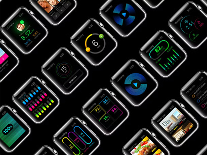 UI Kit for smart watch Apps