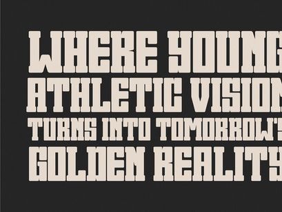 Dreaming Varsity - Modern Slab Serif Font