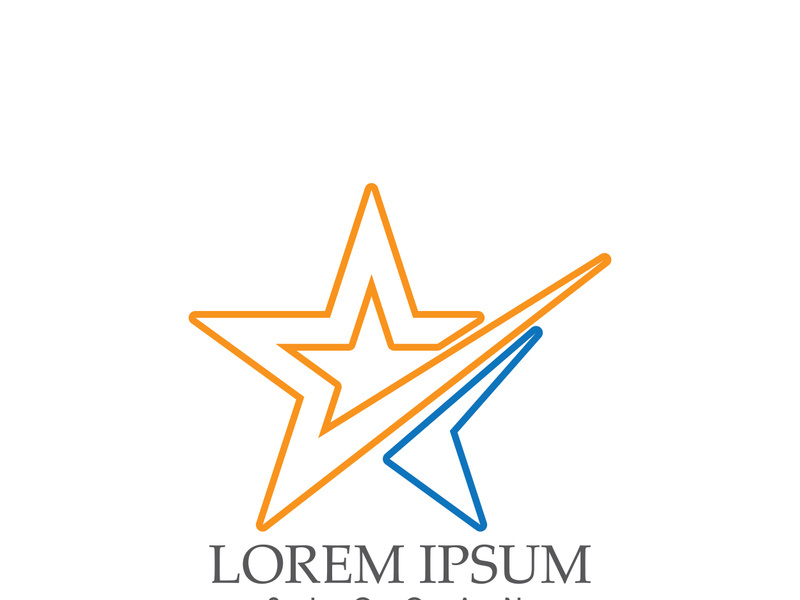 Star icon Template vector illustration design