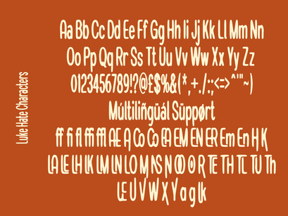 Luke Hate - Smooth Display Condensed Font