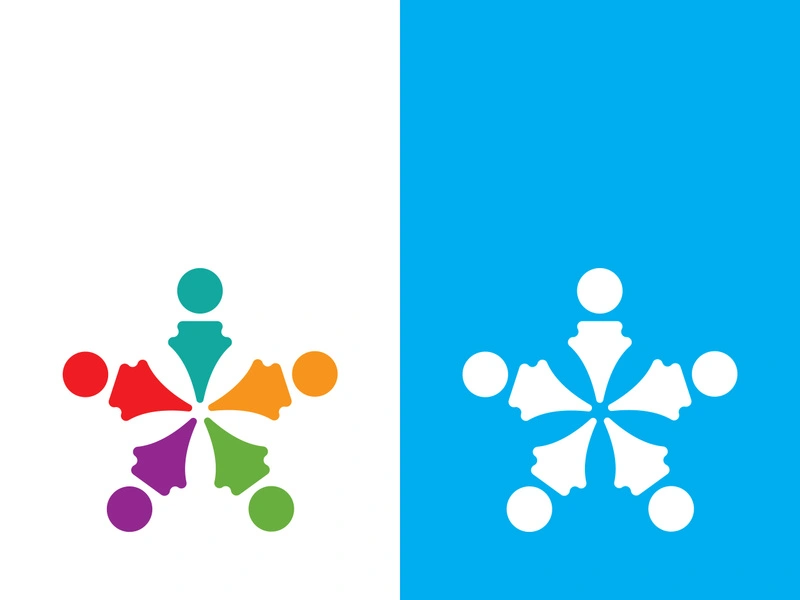 Community, network and social icon design template