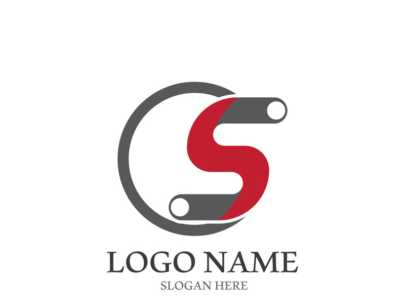 S letter creative icon logo design elegant vector illustration