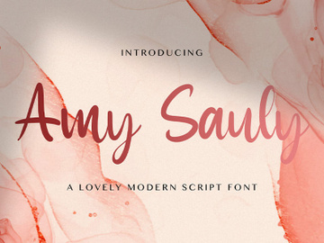 Amy Sauly - Handwritten Font preview picture