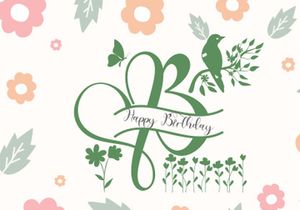 Cute Spring Monogram
