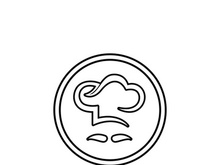 hat chef logo template vector illustration