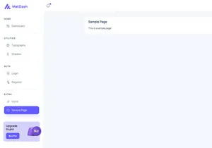 MatDash Free VueJs Admin Dashboard Template