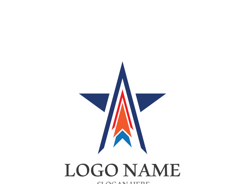 Star icon template vector illustration design