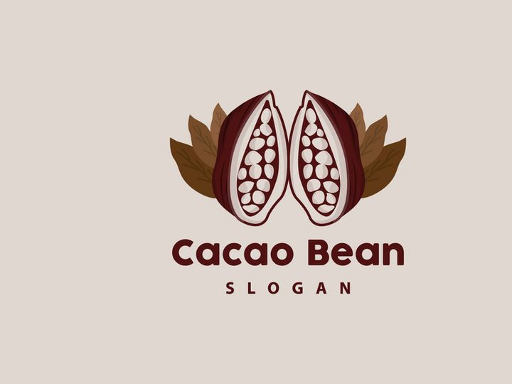 Cacao Logo, Cocoa Fruit Plant Logo
