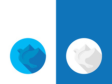 Dove bird logo vector design illustration