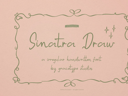 Sinatra Draw | Handwritten Font