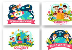 12 Happy Children Day Illustration