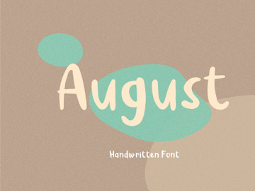 August Font preview picture