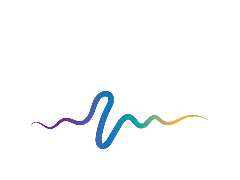 Sound waves vector illustration design template