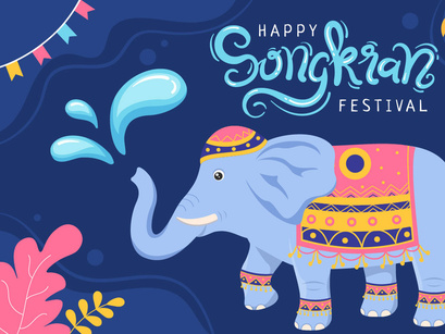 15 Songkran Festival Day Illustration
