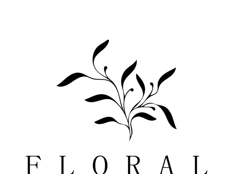 Elegant floral and leaf frame. Delicate botanical vector illustration for labels, spas, corporate identity, and wedding invitations