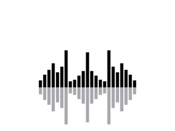 Equalizer Sound waves vector illustration design template preview picture