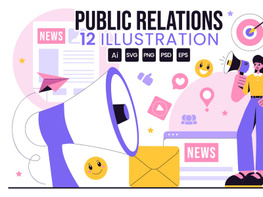 12 Public Relations Illustration preview picture