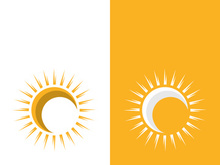 Sun vector illustration icon logo template design