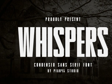 Whispers - Condensed Sans Serif preview picture