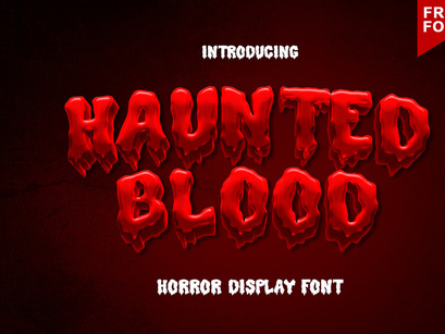 Haunted Blood – Display Font